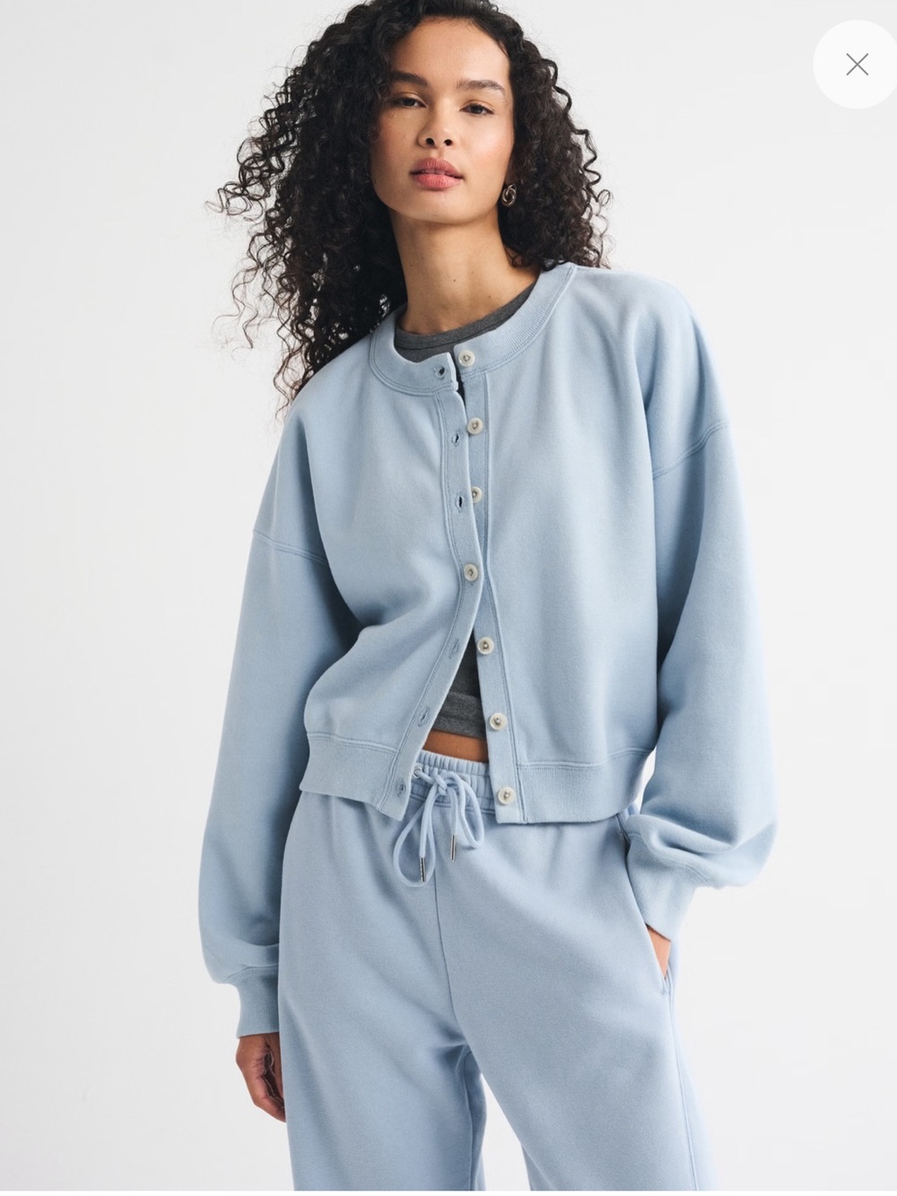 nwt *green* Abercrombie Sunday shrunken cardigan